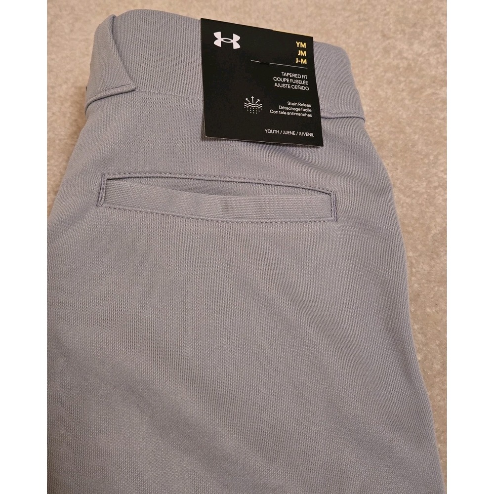 Under Armour Utility Baseball Pant Youth Boys Med Gray NEW pant closed - Picture 11 of 12